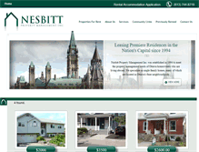 Tablet Screenshot of nesbittproperty.com